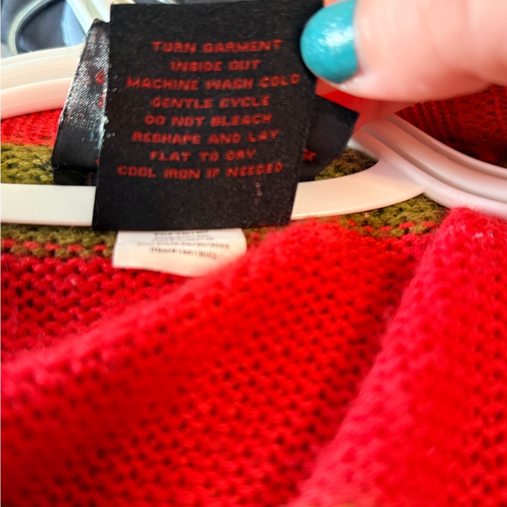 Hot Topic nightmare on Elm Street Striped Open-Front Cardigan - Picture 4 of 5
